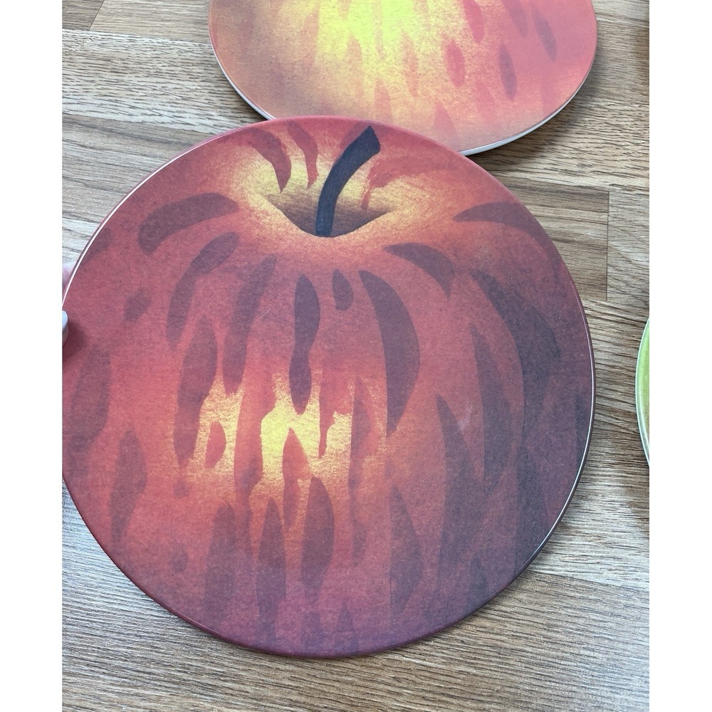 Set of 8 John Derian Melamine Apple Bowls and Plates - Picture 4 of 15